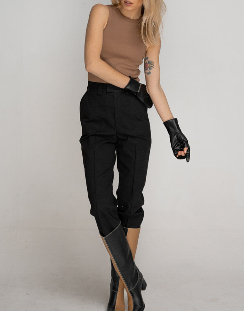 Вкорочені брюки SE21PnEurosiB, фото 1 - в интернет магазине KAPSULA