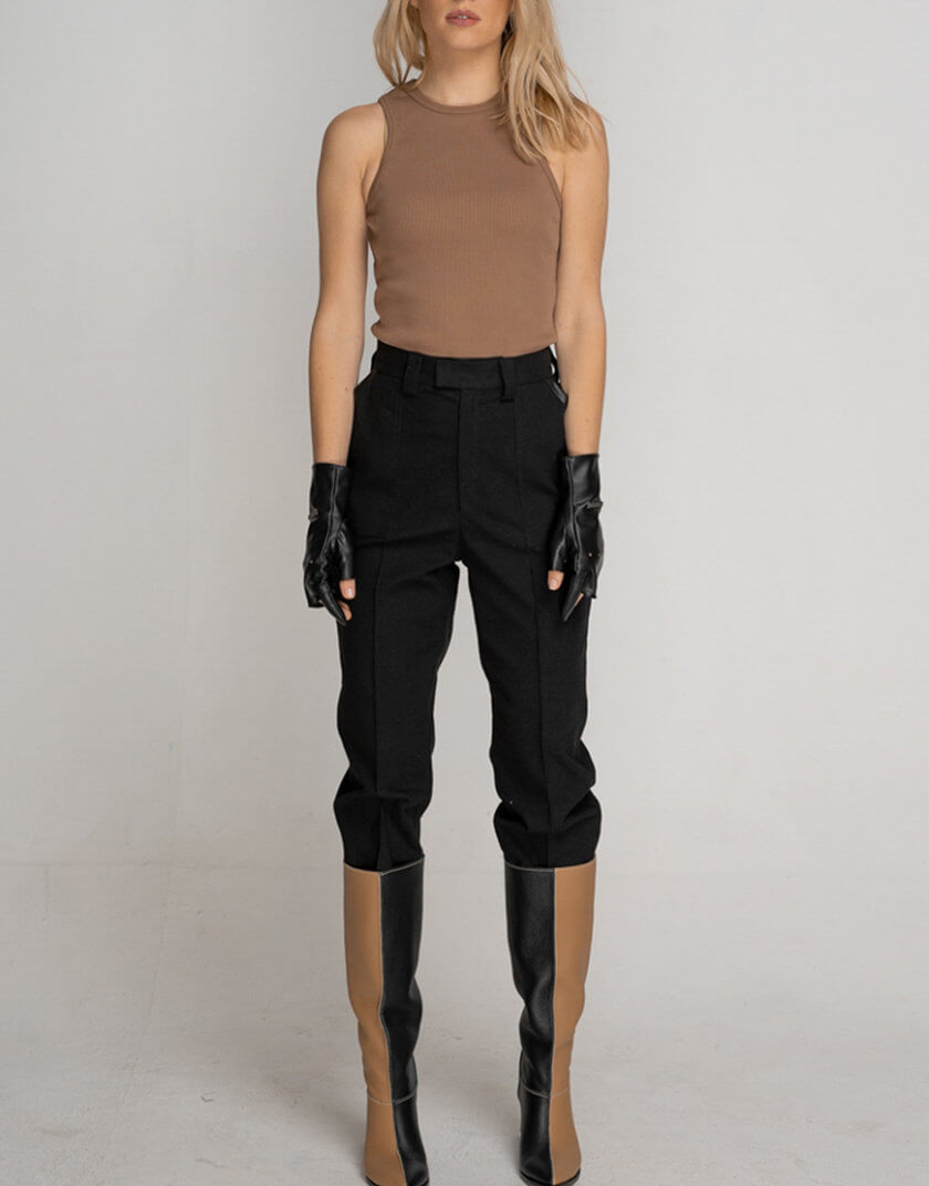 Вкорочені брюки SE21PnEurosiB, фото 1 - в интернет магазине KAPSULA