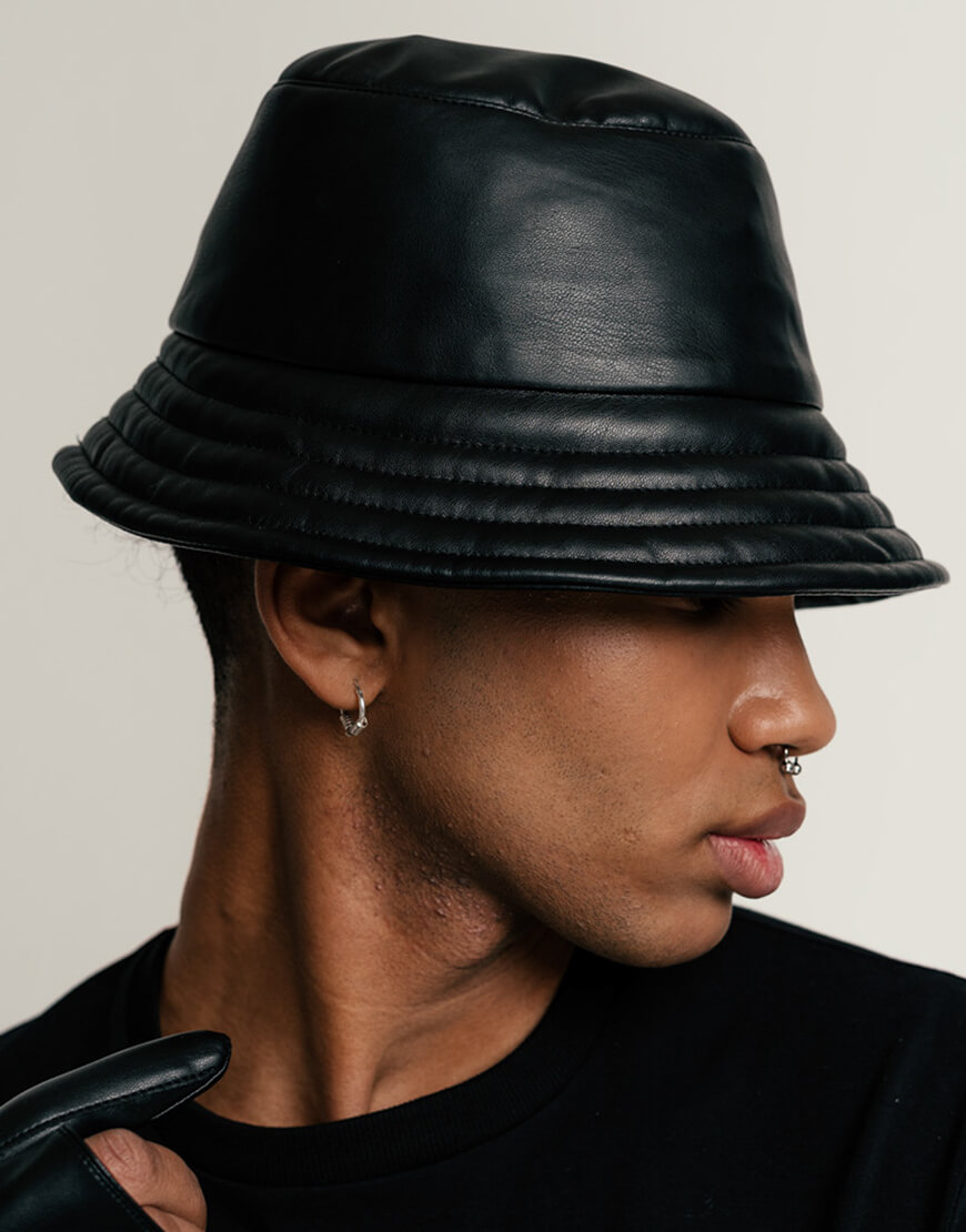 Панама з веганської шкіри SE21PnmLthrB, фото 1 Панама з веганської шкіри SE21PnmLthrB, фото 1 - в интернет магазине KAPSULA