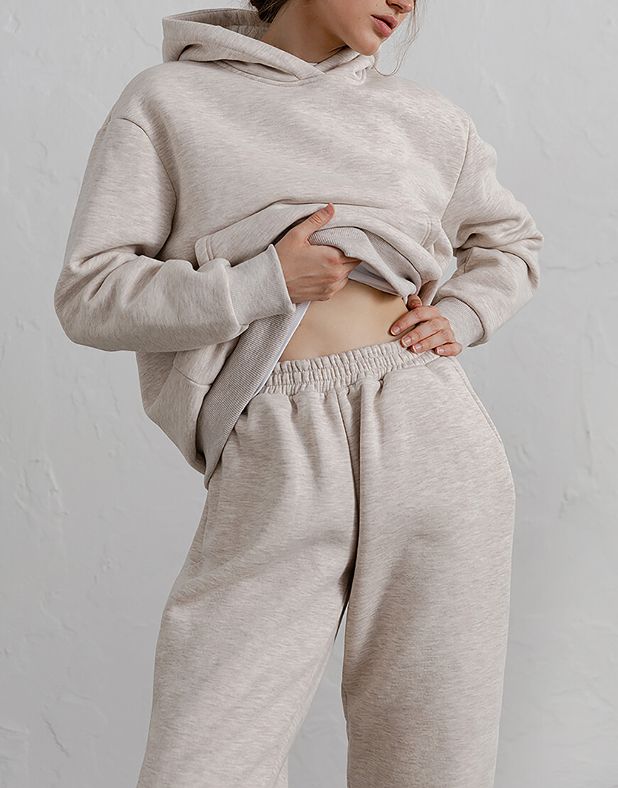 Набір бежевий меланж з начосом BLCN_1014_1, фото 1 Набір бежевий меланж з начосом BLCN_1014_1, фото 1 - в интернет магазине KAPSULA