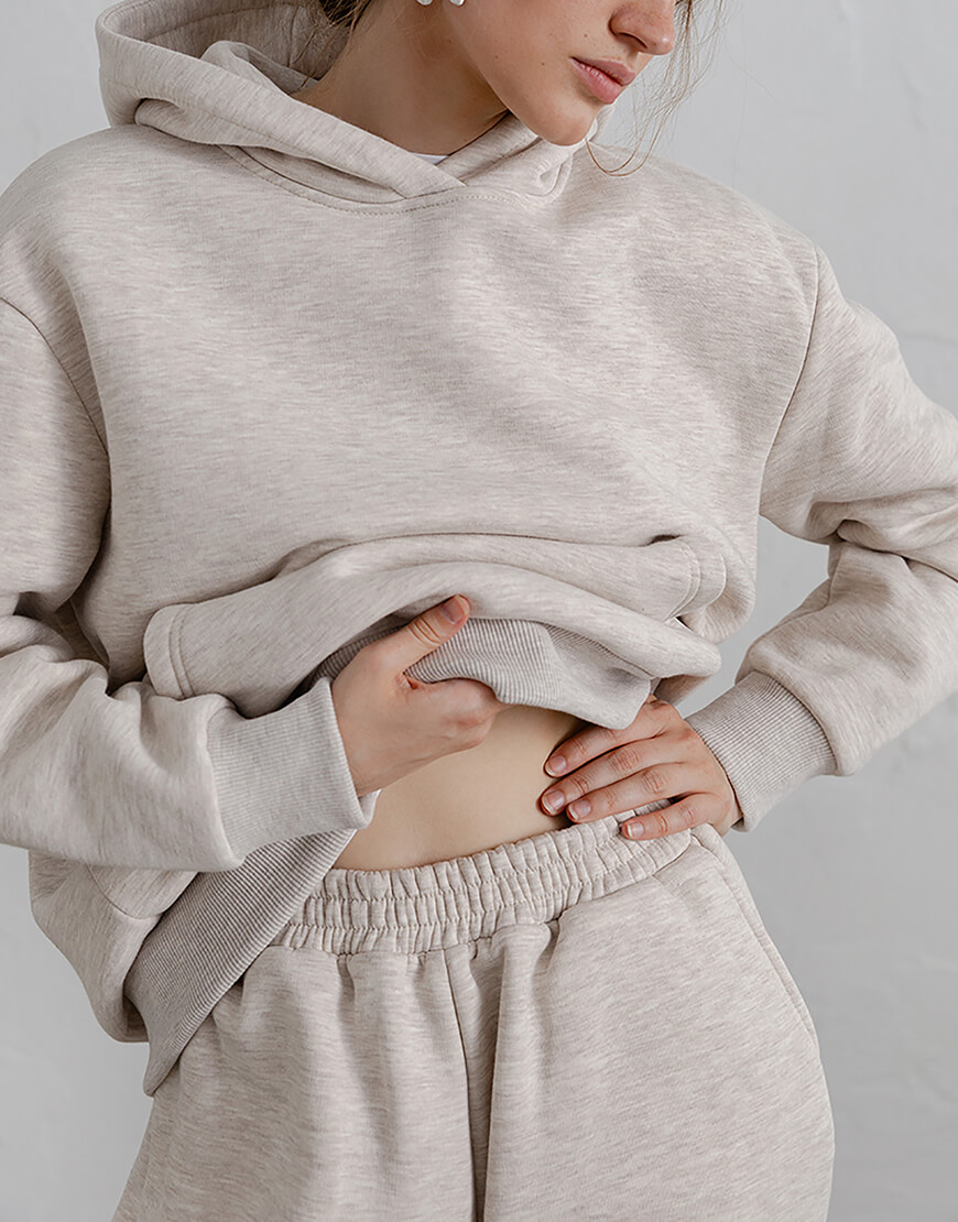 Набір бежевий меланж з начосом BLCN_1014_1, фото 1 Набір бежевий меланж з начосом BLCN_1014_1, фото 1 - в интернет магазине KAPSULA