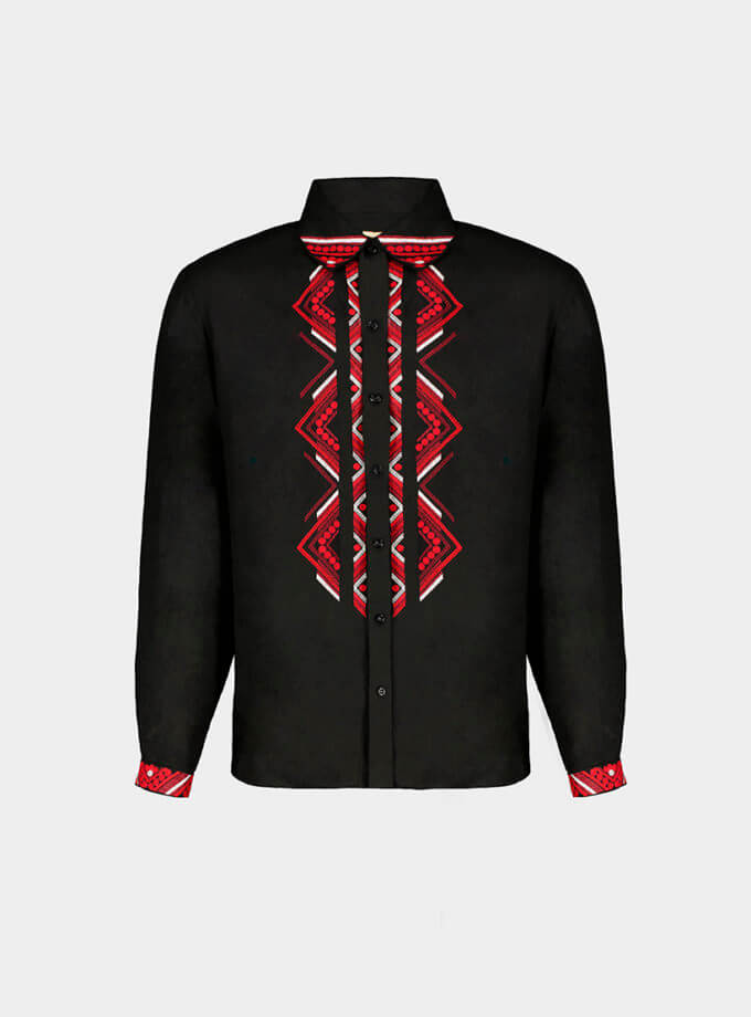 Чоловіча сорочка з дизайнерською вишивкою Доріжка GPTV_BB_101, фото 1 - в интернет магазине KAPSULA