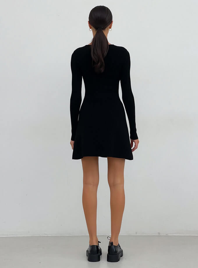 Сукня міні з декоративним розрізом на плечі LAB_2350, фото 1 - в интернет магазине KAPSULA