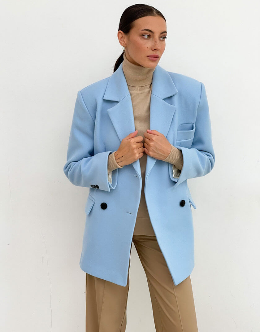 Коротке пальто з італійскої вовни LAB_2349, фото 1 - в интернет магазине KAPSULA