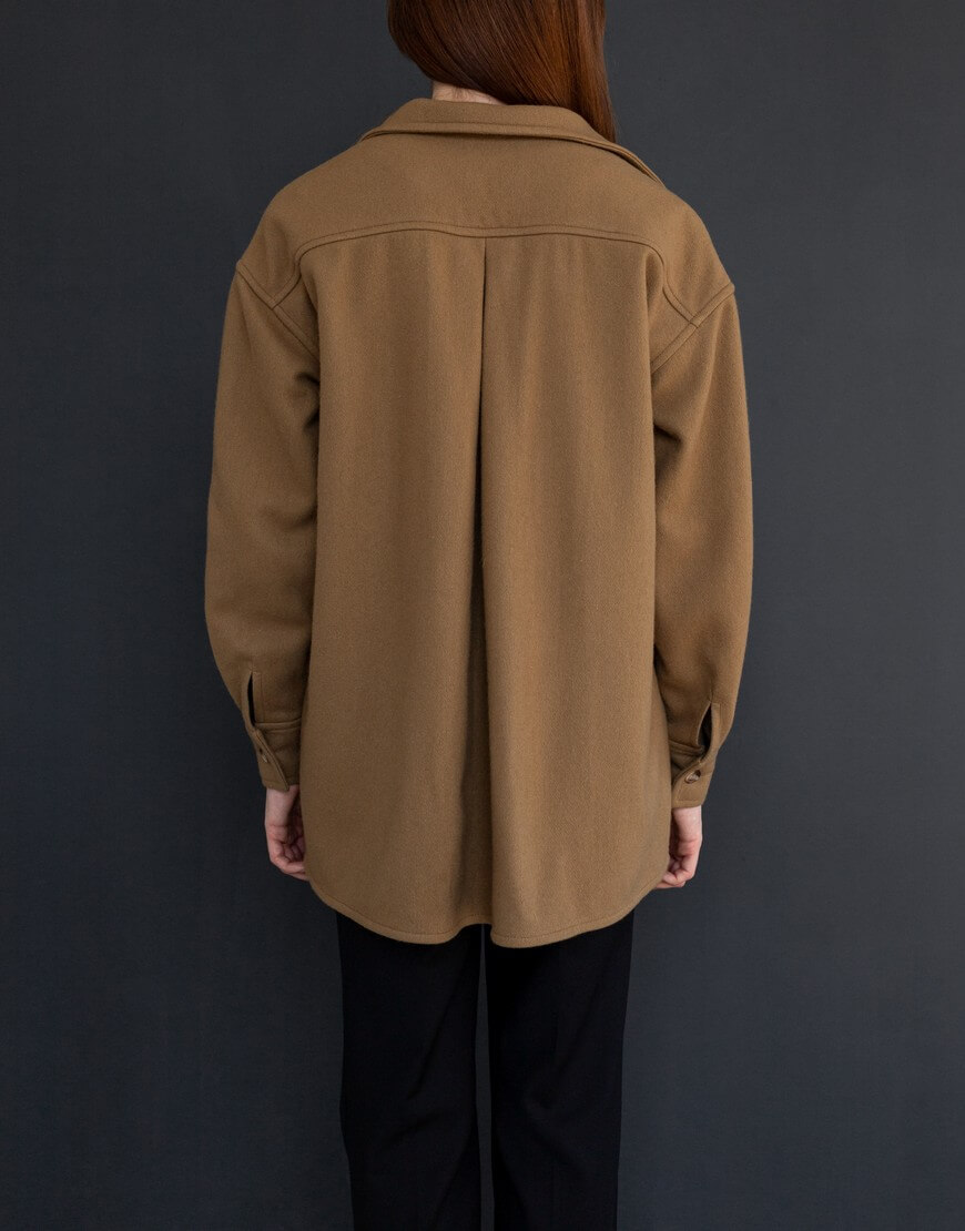 Об'ємна бежева сорочка з вовни IRRO_IR_FW22_WG_009, фото 1 Об'ємна бежева сорочка з вовни IRRO_IR_FW22_WG_009, фото 1 - в интернет магазине KAPSULA