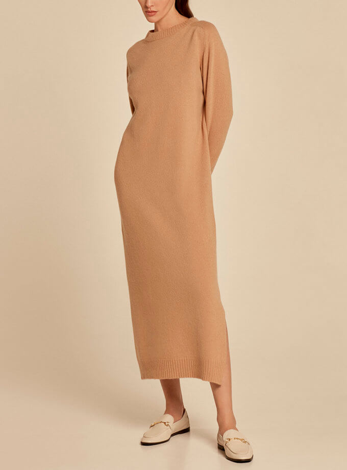 Кашемірова сукня Bezh CHLT_Forino_Dress_Beige, фото 1 Кашемірова сукня Bezh CHLT_Forino_Dress_Beige, фото 1 - в интернет магазине KAPSULA