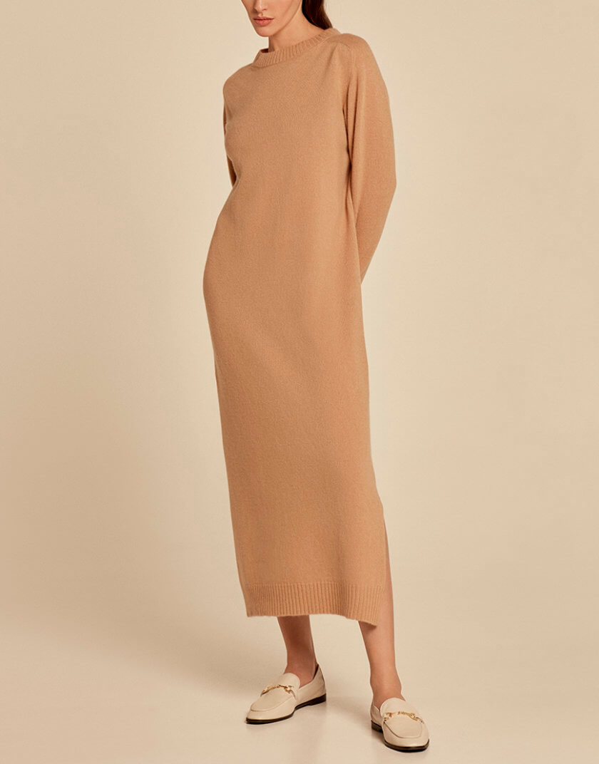 Кашемірова сукня Bezh CHLT_Forino_Dress_Beige, фото 1 - в интернет магазине KAPSULA