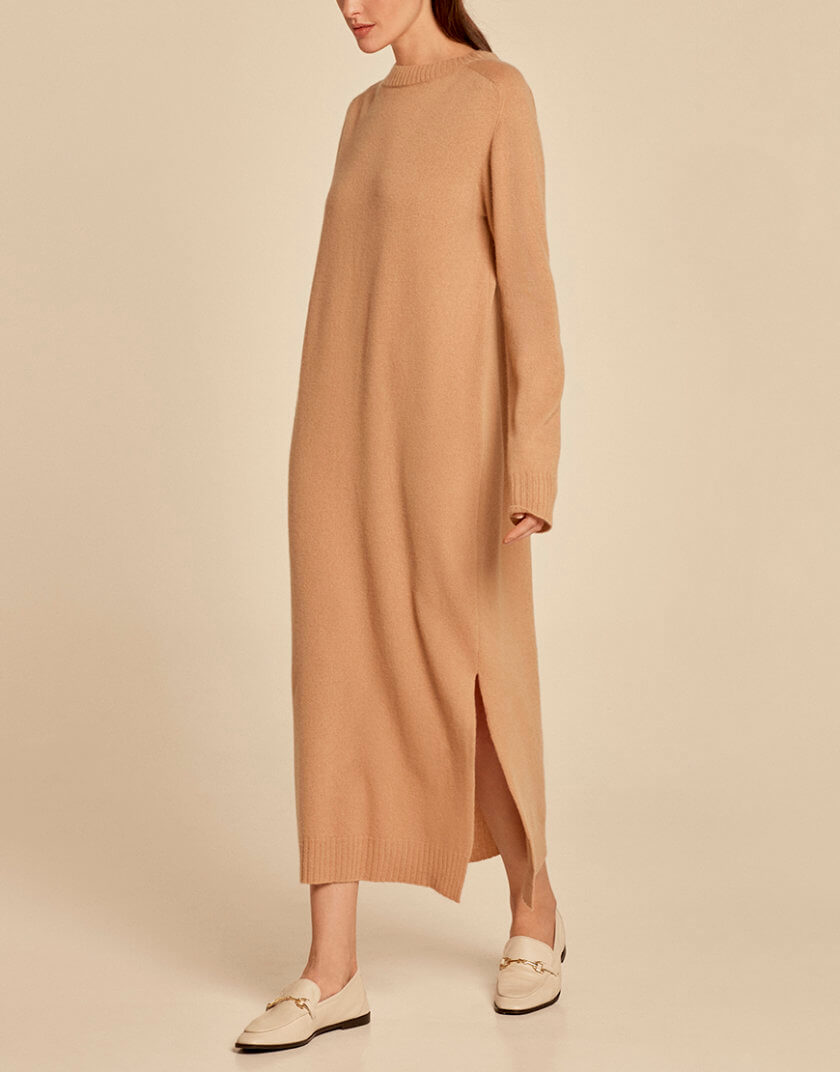 Кашемірова сукня Bezh CHLT_Forino_Dress_Beige, фото 1 - в интернет магазине KAPSULA