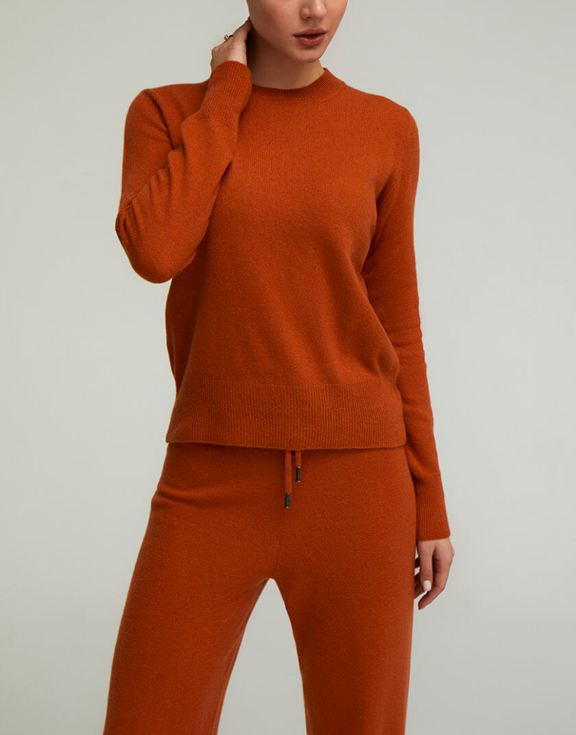Джемпер з вовни мериноса Terracotta CHLT_Loano_Sweater_Orange, фото 1 - в интернет магазине KAPSULA