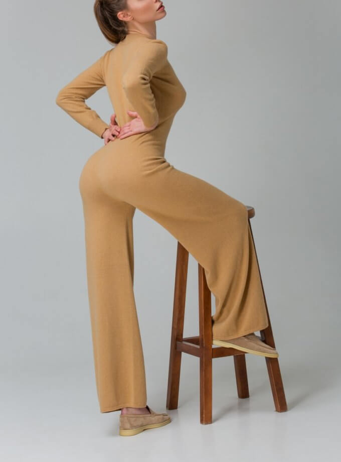 Комбінезон з кашеміру CHLT_Provance_Jumpsuit_Beige, фото 1 - в интернет магазине KAPSULA