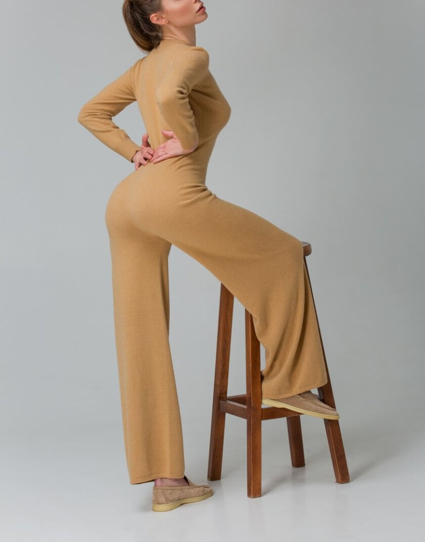 Комбінезон з кашеміру CHLT_Provance_Jumpsuit_Beige, фото 1 - в интернет магазине KAPSULA