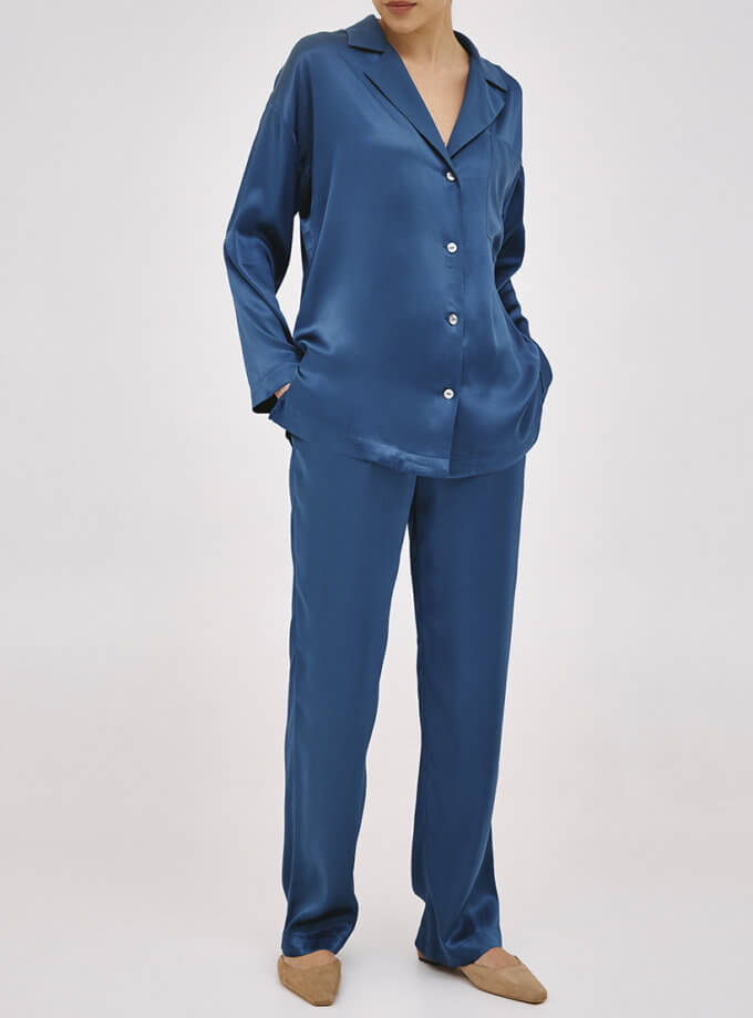Піжамний костюм вільного крою Aquamarine IAM_FSTV/PJ/AQ, фото 1 - в интернет магазине KAPSULA