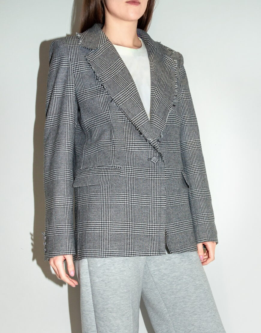 Чорно-білий жакет з шерсті IRRO_IR_SS23_CJ_003, фото 1 Чорно-білий жакет з шерсті IRRO_IR_SS23_CJ_003, фото 1 - в интернет магазине KAPSULA