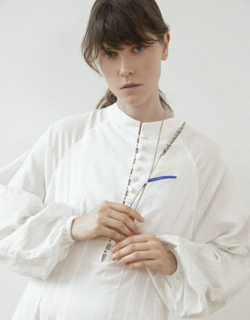 Сукня за мотивами традиційної сорочки з дизайнерською вишивкою GPTV_GA_AA_401, фото 1 - в интернет магазине KAPSULA