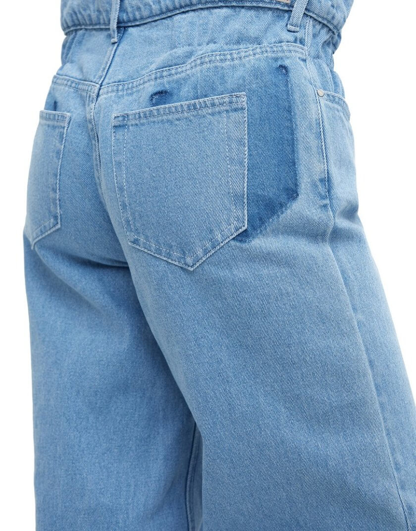 Блакитні широкі джинси на резинці MTCH_SP23-JNSWRW-LIGHT-BLUE, фото 1 - в интернет магазине KAPSULA
