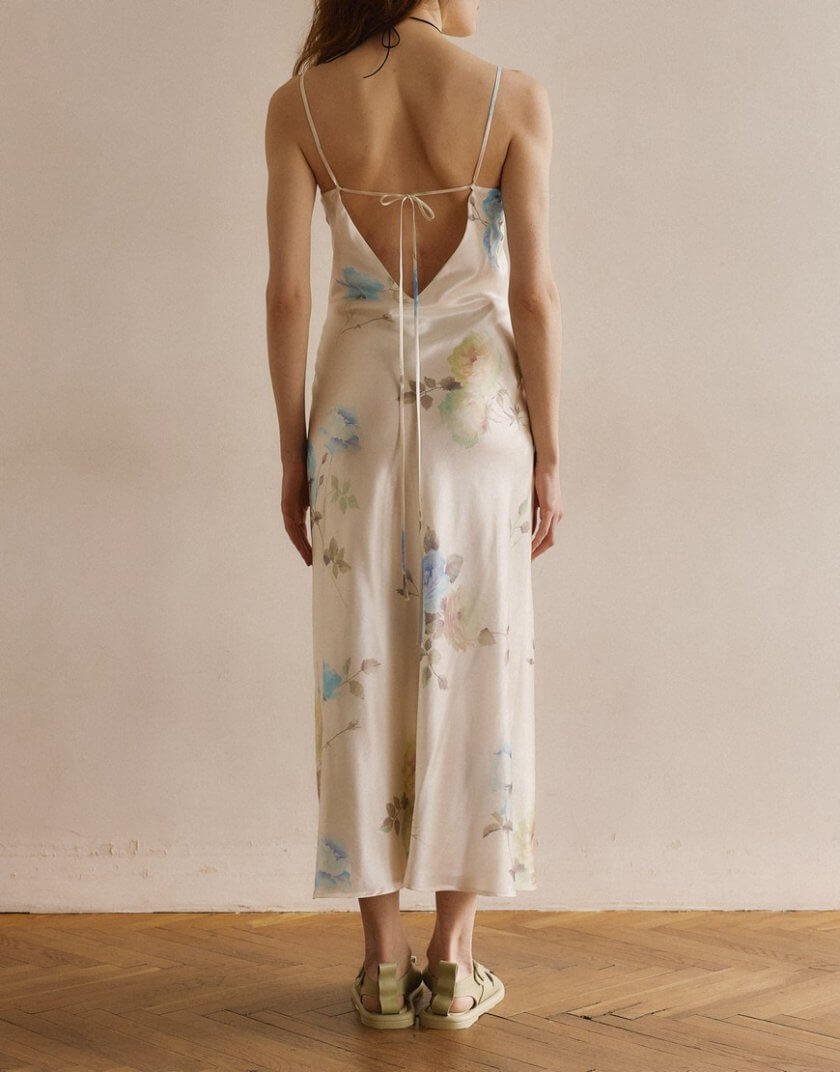 Сукня-комбінація молочна WKMF_164_1, фото 1 - в интернет магазине KAPSULA