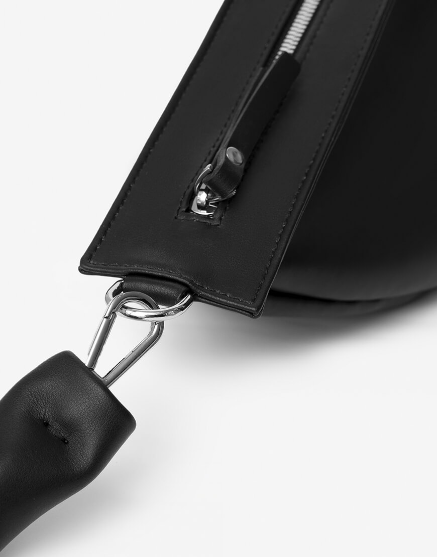 1111 Сумка Напівмісяць чорна SATELLITE (STLLT_STHBBL) - фото 3