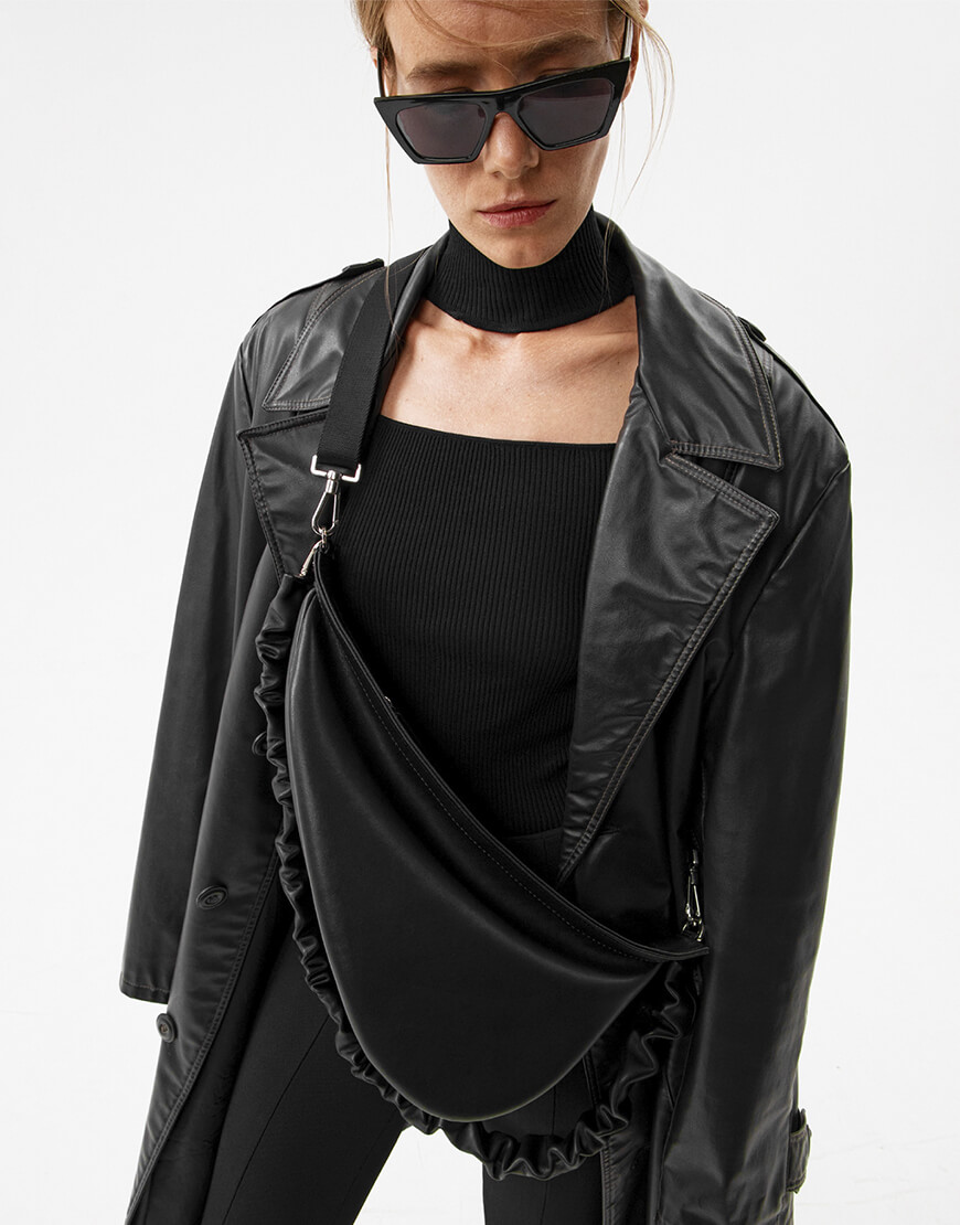 11111111 Сумка Напівмісяць чорна SATELLITE (STLLT_STHBBL) - фото 8