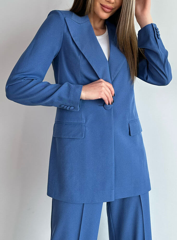 Піджак блакитний RSC_JACKET-001, фото 1 - в интернет магазине KAPSULA