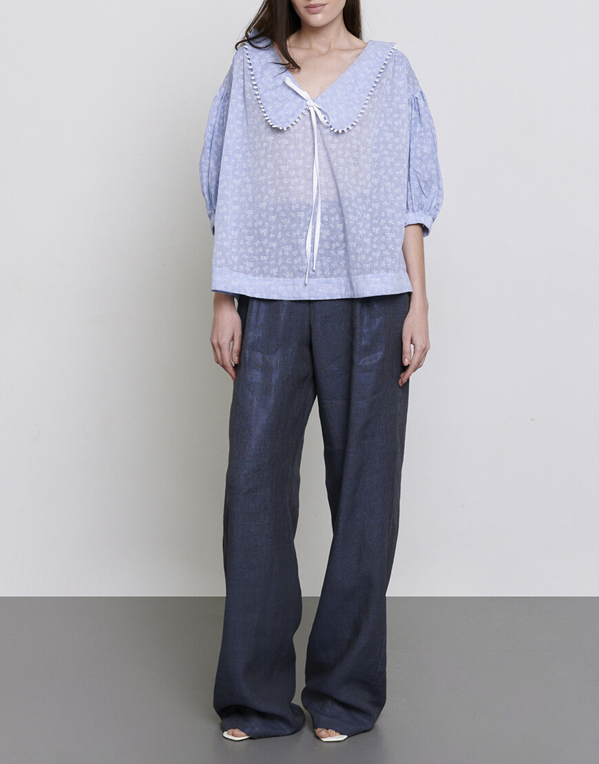 Максі брюки з льону AY_3583, фото 1 Максі брюки з льону AY_3583, фото 1 - в интернет магазине KAPSULA