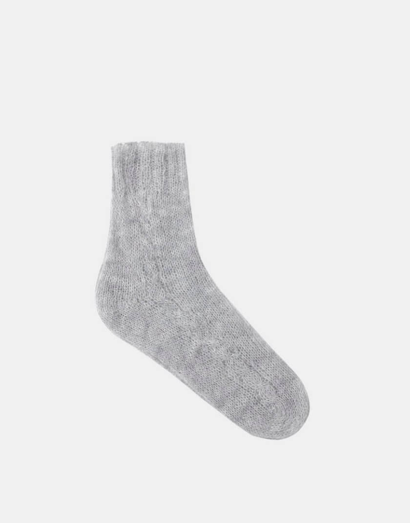 Шкарпетки Air з мохеру сірого кольору VSH_000-127, фото 1 - в интернет магазине KAPSULA