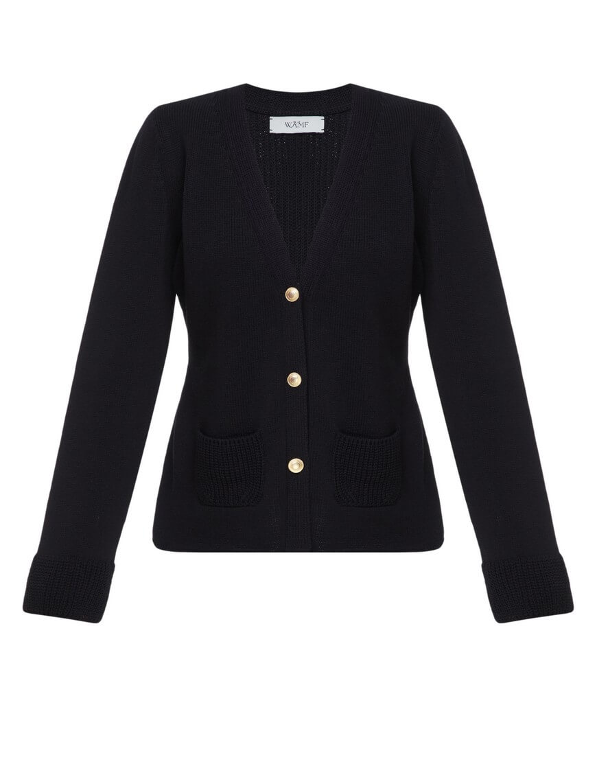 Бавовняний кардиган чорний WKMF_156_2, фото 1 Бавовняний кардиган чорний WKMF_156_2, фото 1 - в интернет магазине KAPSULA