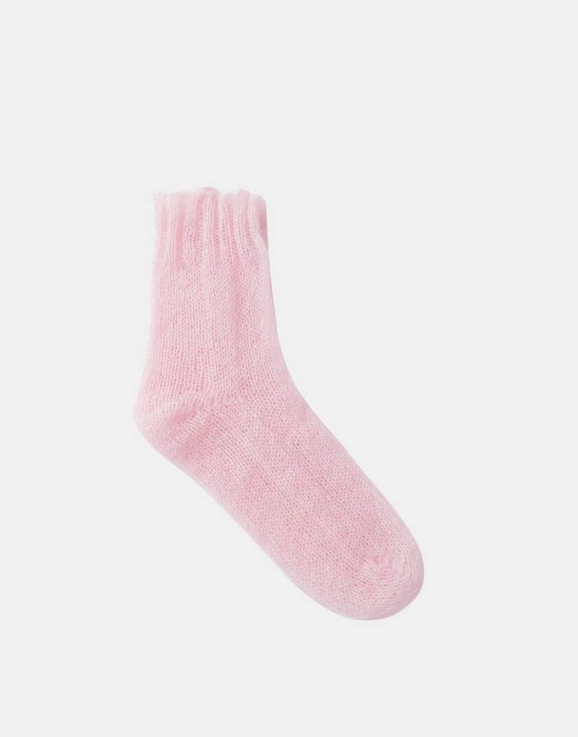 Шкарпетки Air з мохеру рожевого кольору VSH_000-123, фото 1 - в интернет магазине KAPSULA