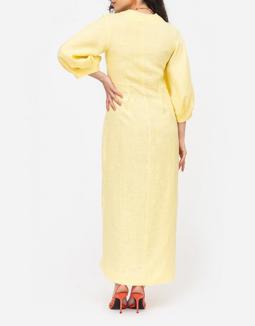 Сукня міді з пишними рукавами MRND_М145-2, фото 1 - в интернет магазине KAPSULA