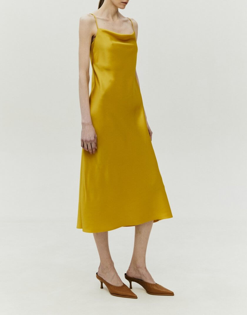 Сукня на бретелях жовта SHKO_22006003, фото 1 - в интернет магазине KAPSULA