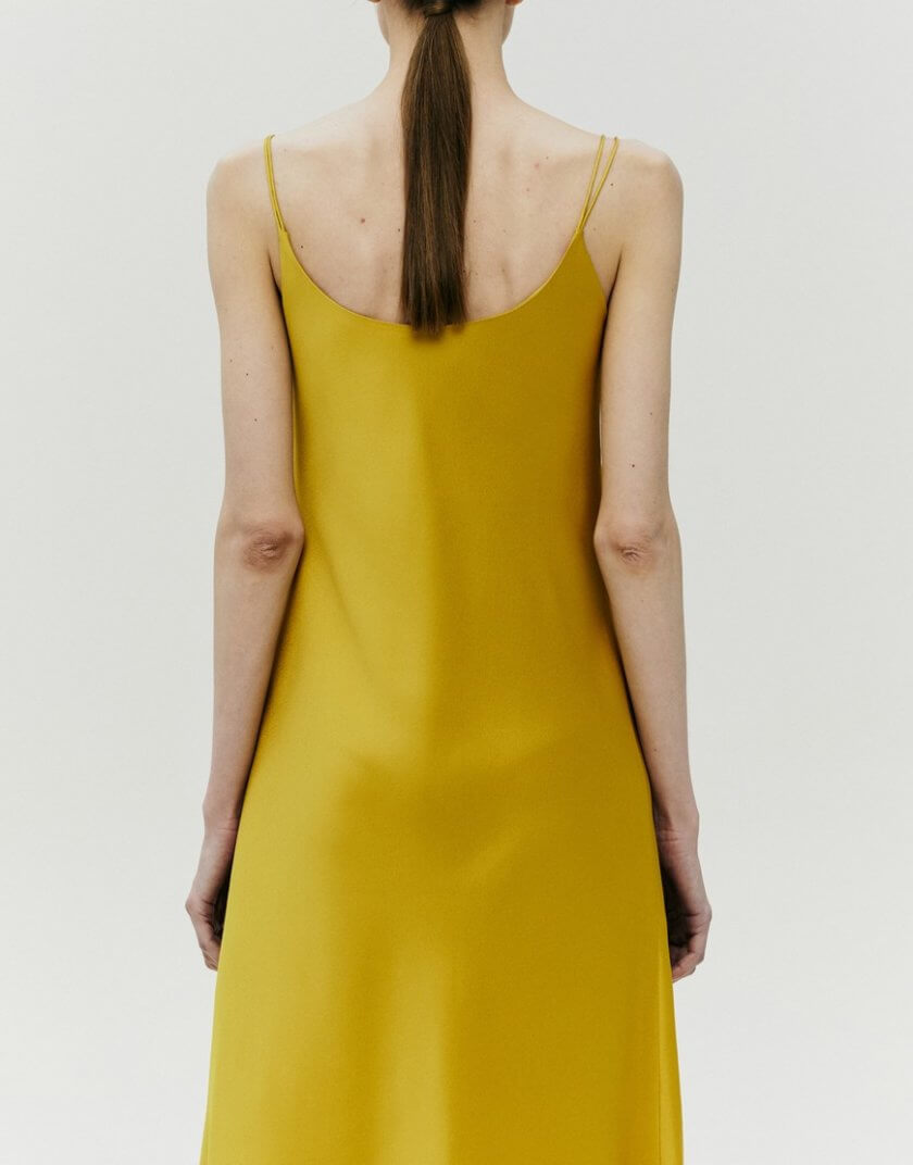 Сукня на бретелях жовта SHKO_22006003, фото 1 - в интернет магазине KAPSULA