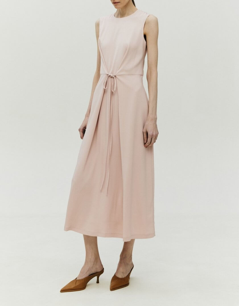 Сукня на зав'язках рожева SHKO_21012006, фото 1 - в интернет магазине KAPSULA