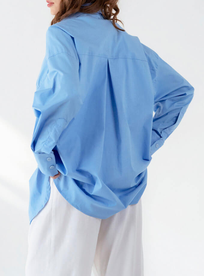 Сорочка Вільна NGD_sh-vil-blue, фото 1 - в интернет магазине KAPSULA