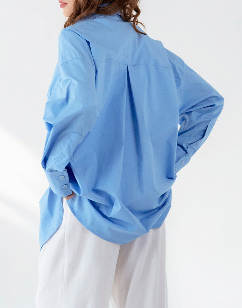 Сорочка Вільна NGD_sh-vil-blue, фото 1 - в интернет магазине KAPSULA