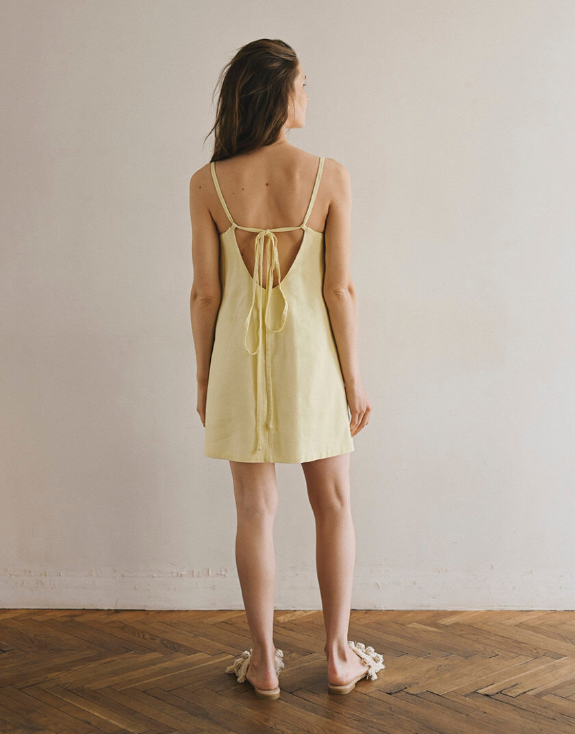 Сукня Feelings - Yellow mini VSH_000-731, фото 1 - в интернет магазине KAPSULA