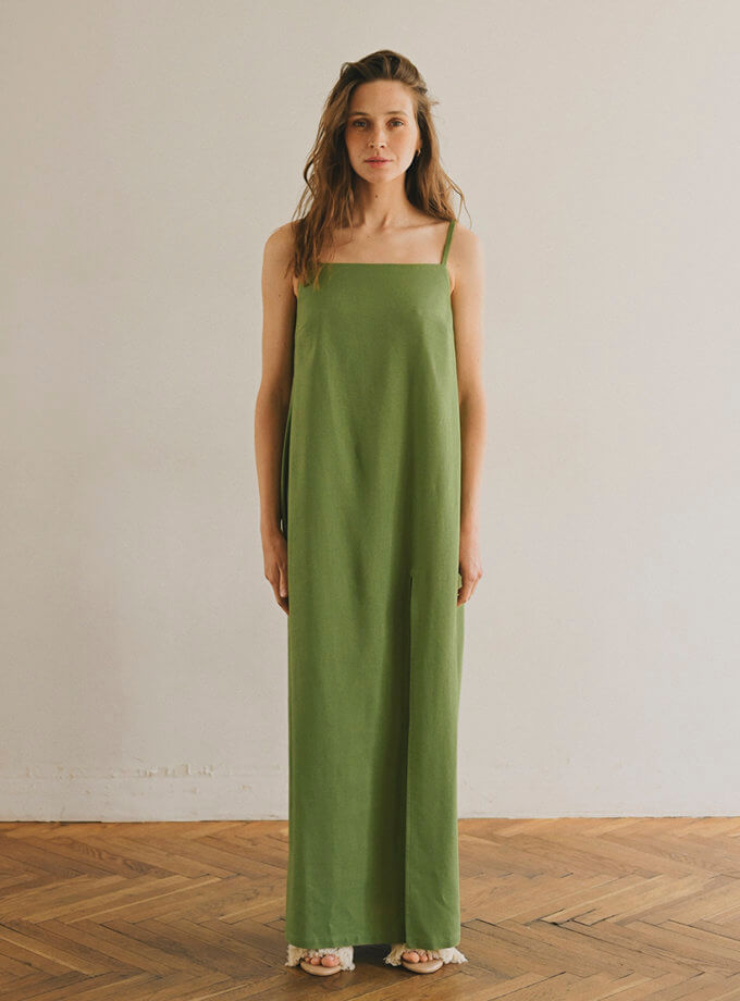 Сукня Feelings - Green maxi VSH_000-725, фото 1 - в интернет магазине KAPSULA