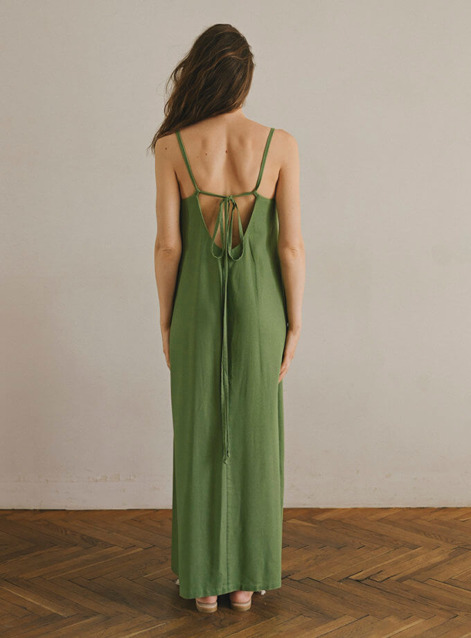 Сукня Feelings - Green maxi VSH_000-725, фото 1 - в интернет магазине KAPSULA