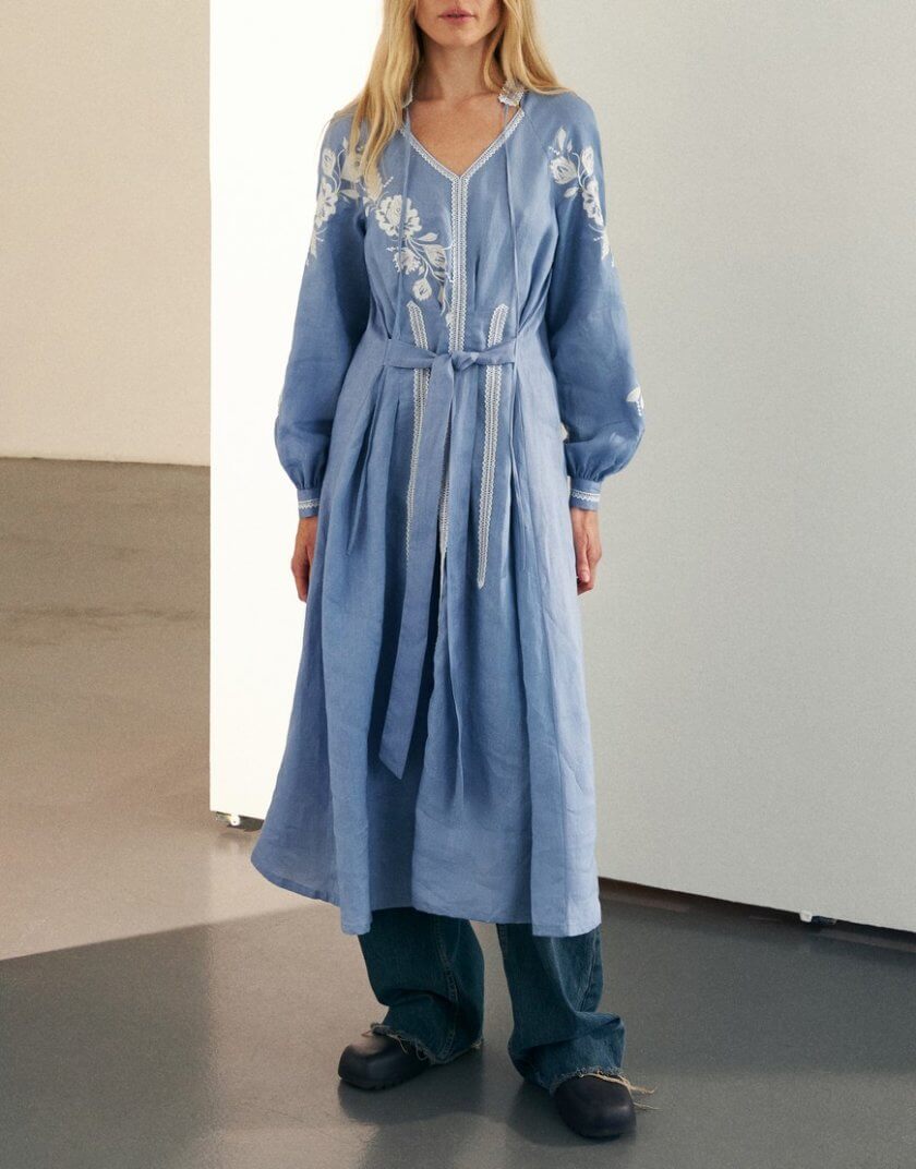 Сукня з дизайнерською вишивкою Рожа GPTV_AA_413, фото 1 - в интернет магазине KAPSULA
