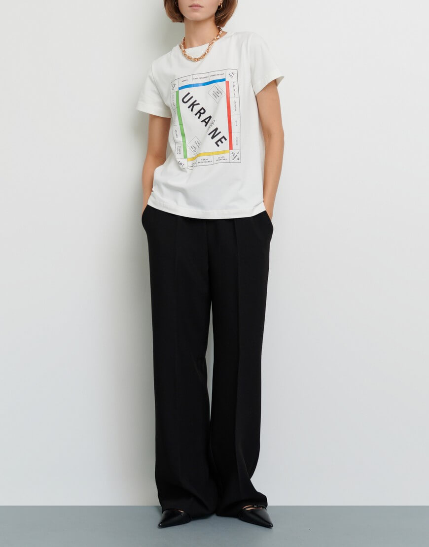 Футболка прямого крою з бавовни AY_3663, фото 1 Футболка прямого крою з бавовни AY_3663, фото 1 - в интернет магазине KAPSULA