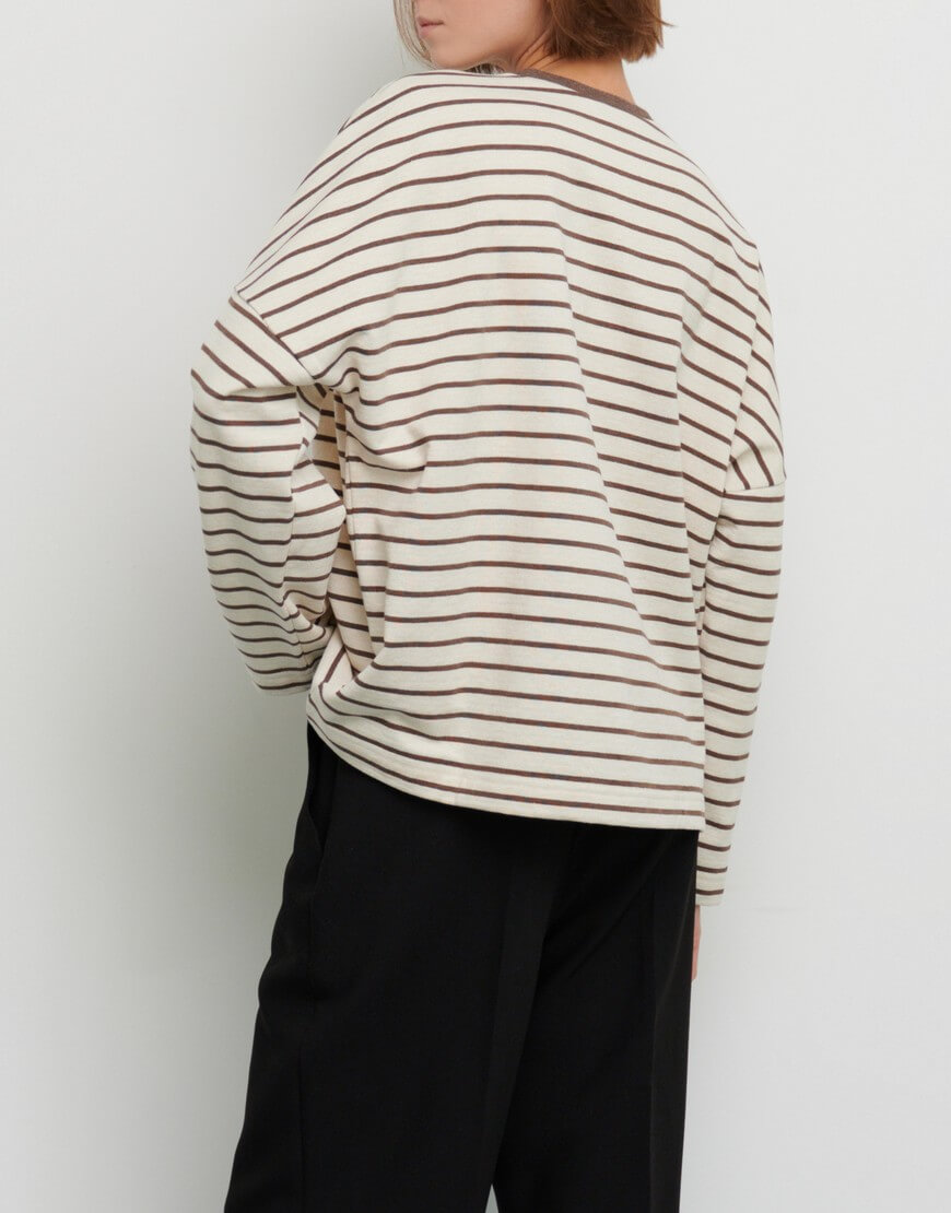 Світшот зі спущеним плечем з бавовни AY_3673, фото 1 Світшот зі спущеним плечем з бавовни AY_3673, фото 1 - в интернет магазине KAPSULA