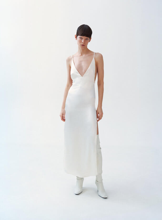 Сукня з вирізом WH_drsctot-mlk006, фото 1 - в интернет магазине KAPSULA