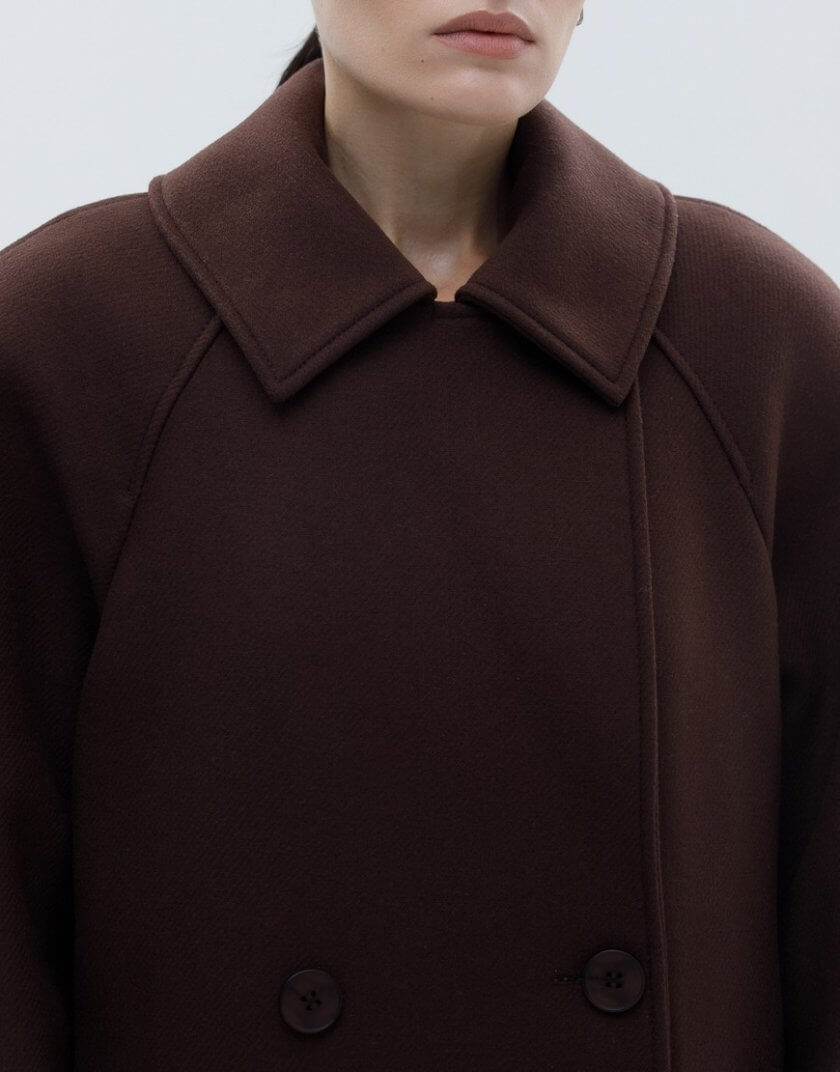 Вовняне двобортне пальто з ґудзиками WNDR_fw23_wch_13, фото 1 - в интернет магазине KAPSULA