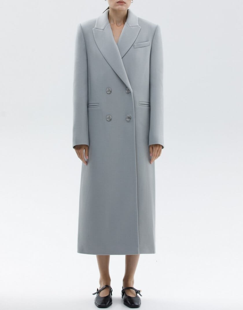 Вовняне пальто з об'ємними плечима WNDR_fw23_cgr_01, фото 1 - в интернет магазине KAPSULA