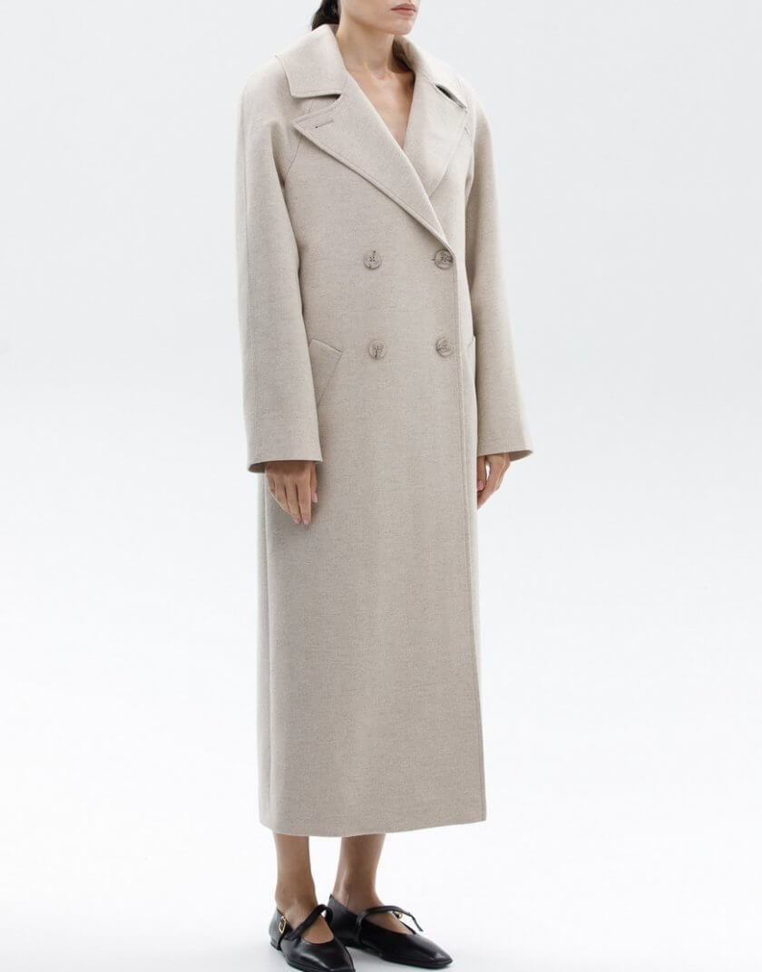 Вовняне двобортне пальто з ґудзиками WNDR_fw23_wecr_13, фото 1 - в интернет магазине KAPSULA