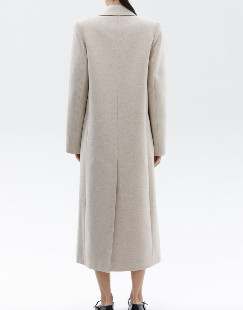 Вовняне пальто з об'ємними плечима WNDR_fw23_cml_01, фото 1 - в интернет магазине KAPSULA