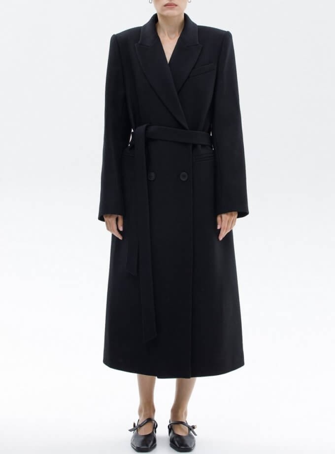 Вовняне пальто з об'ємними плечима WNDR_fw23_cbl_01, фото 1 - в интернет магазине KAPSULA