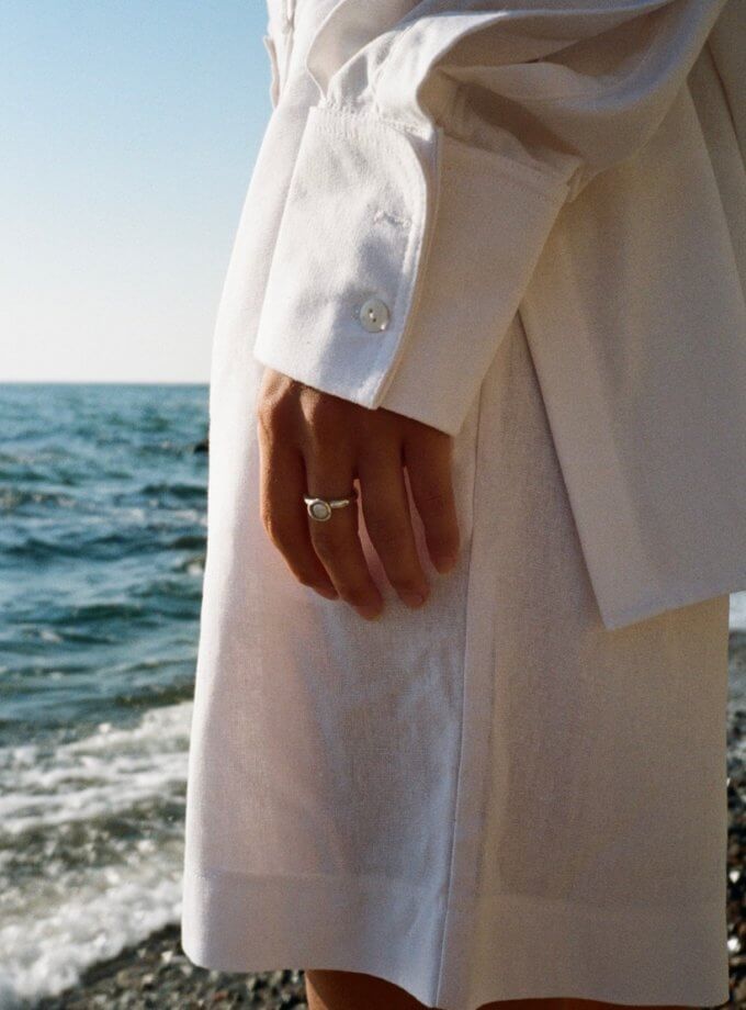 Каблучка Біла перлина NGD_acc-ring-white-pearl, фото 1 - в интернет магазине KAPSULA