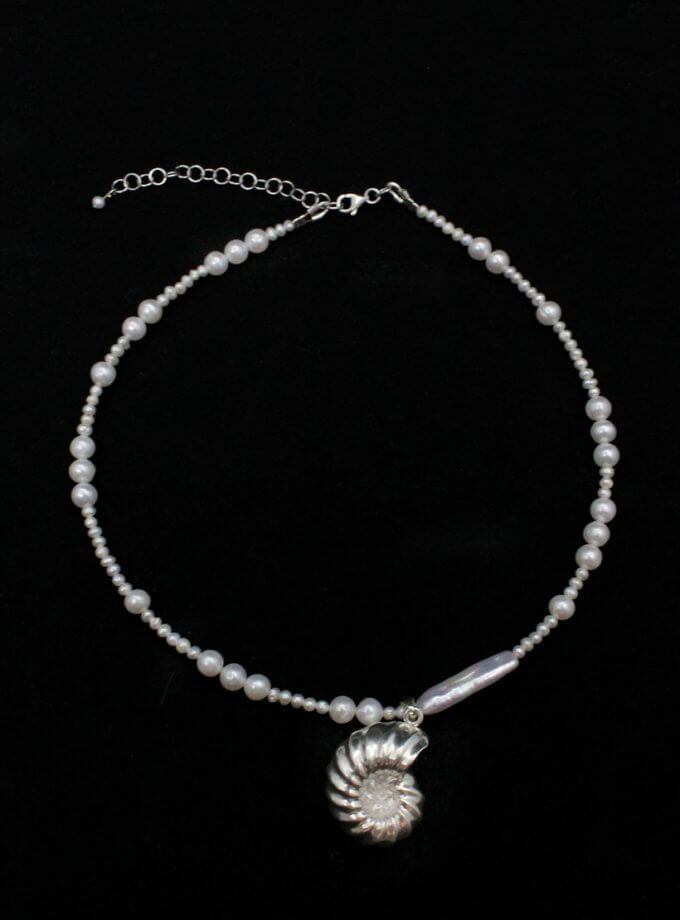 Чокер Мушля шепоче з перлами NGD_acc-shell-pearls-short, фото 1 - в интернет магазине KAPSULA
