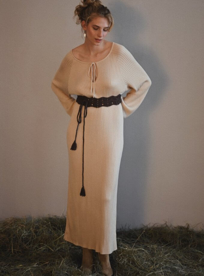 Сукня Sorochka Beige VSH_010-103, фото 1 - в интернет магазине KAPSULA
