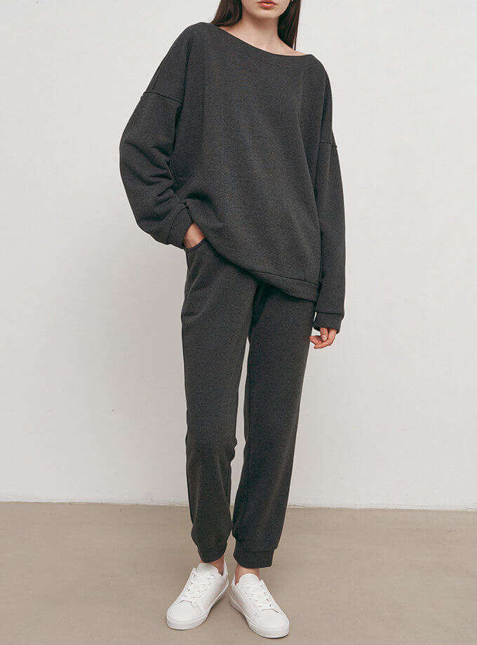 Завужені штани сірого кольору AY_3684, фото 1 - в интернет магазине KAPSULA
