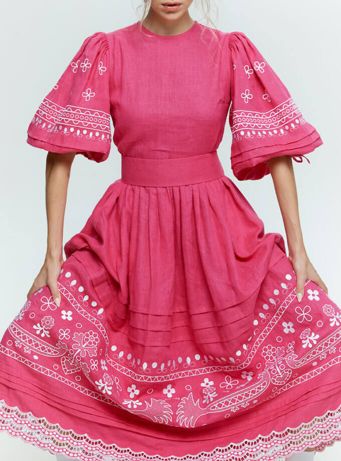 Сукня Ярина рожева EMBR_2023_05, фото 1 - в интернет магазине KAPSULA